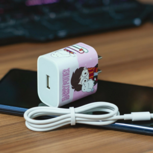 cargador tipo c con entrada usb